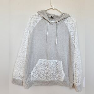 XL/12 Gray and Lace hoodie